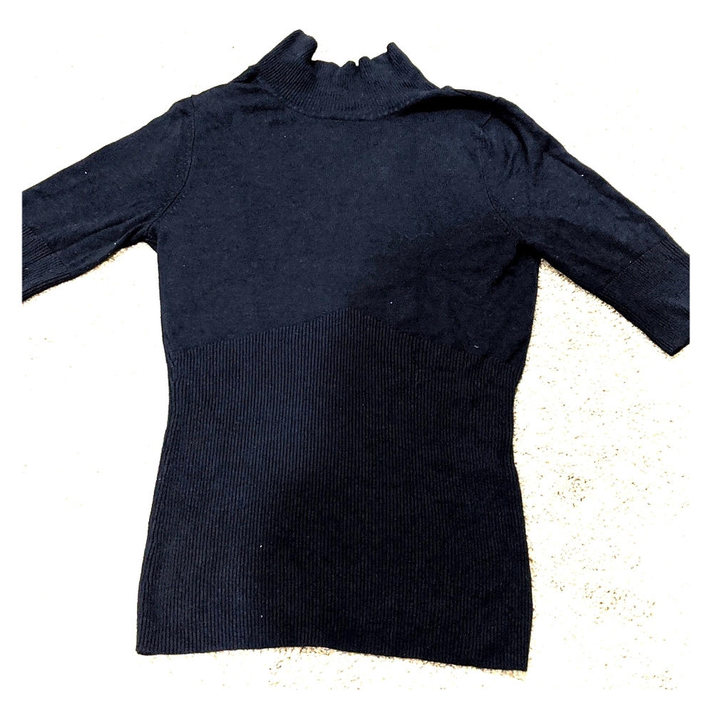 Express sexy keyhole-back sweater in black